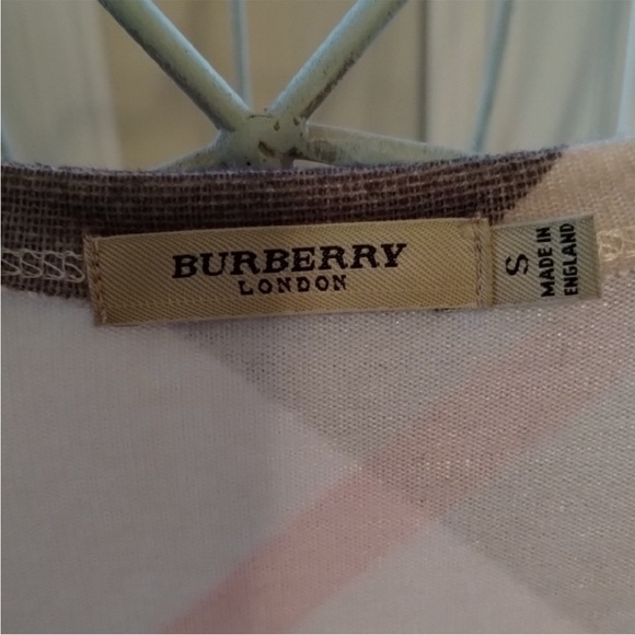 Burberry Checkered Long Sleeve Top - Brown and Red - Picture 3 of 8